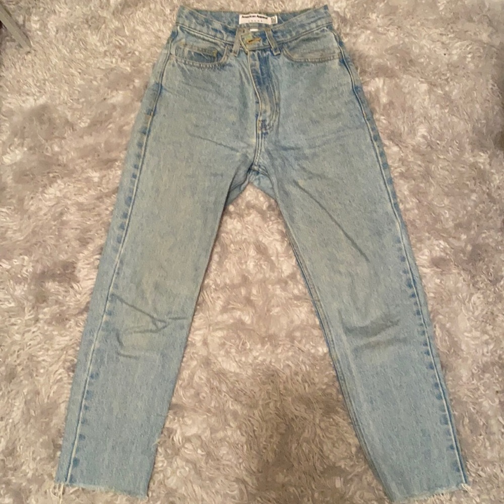 Classic American Apparel High Rise Stiff Denim